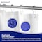 Kenney Mfg Microban Protected Heavyweight PEVA Shower Liner, 70in W x 72in H, White MB61169 - alternate 5